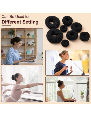 Juego de Hacedores de Moños de Cabello Amrules, 8 Piezas