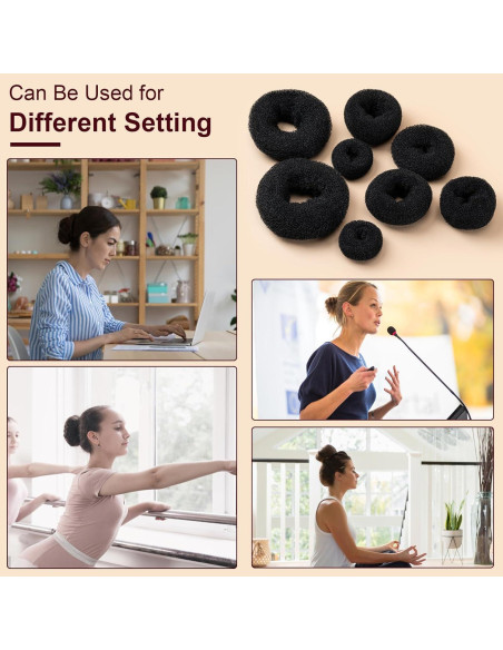 Juego de Hacedores de Moños de Cabello Amrules, 8 Piezas