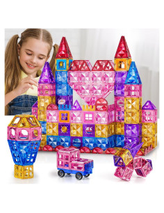 52 Piezas Azulejos Magnéticos LILYBUDS para Niños 3-8 Años