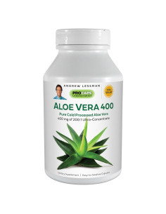 Aloe Vera 400mg Andrew Lessman - 60 Cápsulas Ultra-Concentradas