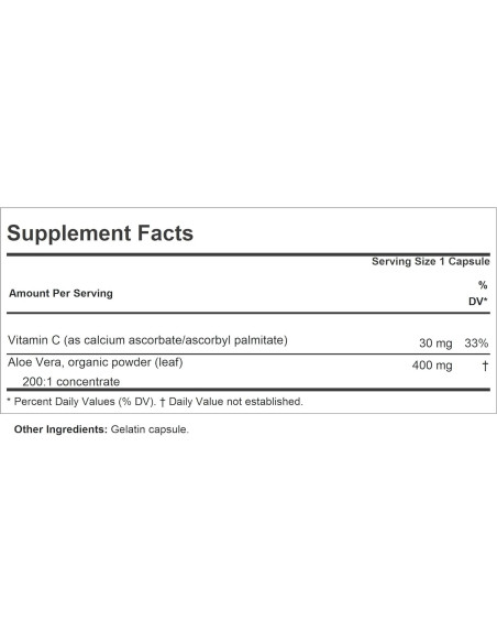 Aloe Vera 400mg Andrew Lessman - 60 Cápsulas Ultra-Concentradas