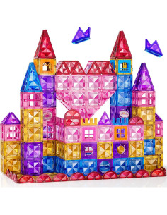 52 Piezas Azulejos Magnéticos LILYBUDS para Niños 3-8 Años 2