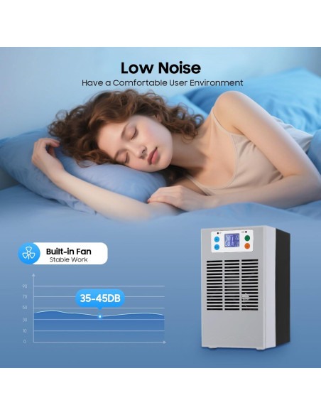 Enfriador de Agua para Acuario QUEWATSA STC-1209L 30L Silencioso