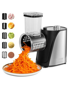 Cortador Eléctrico de Verduras VEVOR 250W 5 en 1 Acero Inoxidable