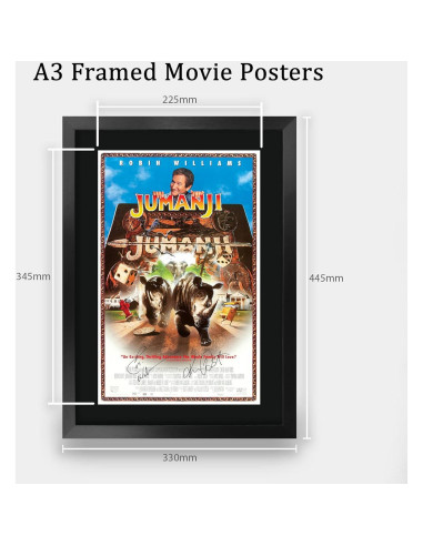 Póster Enmarcado Jumanji 1995 Robin Williams 40.64x30.48cm