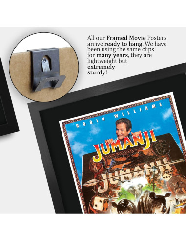 Póster Enmarcado Jumanji 1995 Robin Williams 40.64x30.48cm