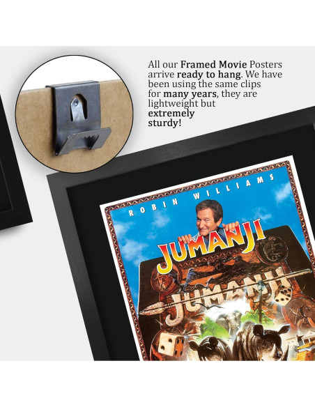 Póster Enmarcado Jumanji 1995 Robin Williams 40.64x30.48cm