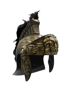 Casco Gladiador Deluxe Nicky Bigs con Espada y Pluma Roja/Negra 2