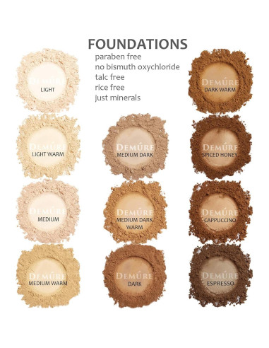 Base Mineral Demure Cappuccino 60g - Maquillaje Natural