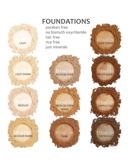 Base Mineral Demure Cappuccino 60g - Maquillaje Natural