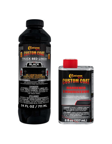 Kit de Recubrimiento Texturizado Custom Coat 0.25 Galones Negro