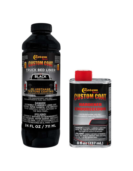 Kit de Recubrimiento Texturizado Custom Coat 0.25 Galones Negro