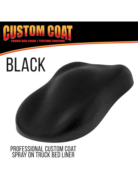 Kit de Recubrimiento Texturizado Custom Coat 0.25 Galones Negro