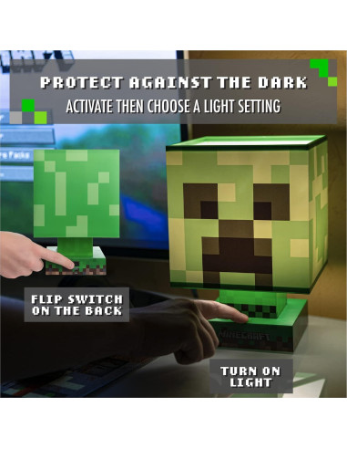 Lámpara Nocturna Creeper Paladone Minecraft 26.6 cm LED