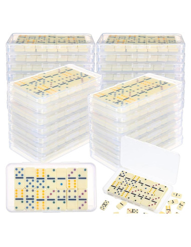 Juego de Dominó Mini Doble 6 Foilswirl - 12 Sets 28 Piezas