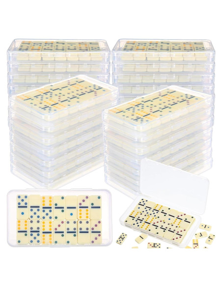 Juego de Dominó Mini Doble 6 Foilswirl - 12 Sets 28 Piezas