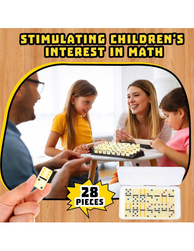 Juego de Dominó Mini Doble 6 Foilswirl - 12 Sets 28 Piezas