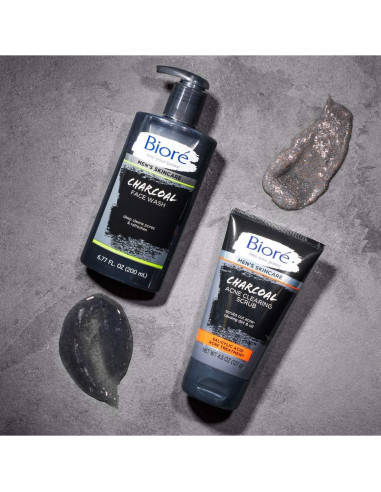 Limpiador Facial de Carbón Bioré 191 ml - Piel Limpia y Suave