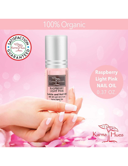 Aceite de Cutícula Orgánico Karma Frambuesa 100ml - Hidratante Natural