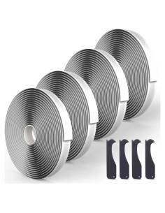 Cinta de Masilla Butílica Negra 1/8" x 3/4" - 4 Rollos 30 pies