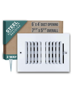 Difusor de Aire de Acero 2 Vías Handua 6x4 para Techo y Pared