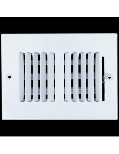 Difusor de Aire de Acero 2 Vías Handua 6x4 para Techo y Pared