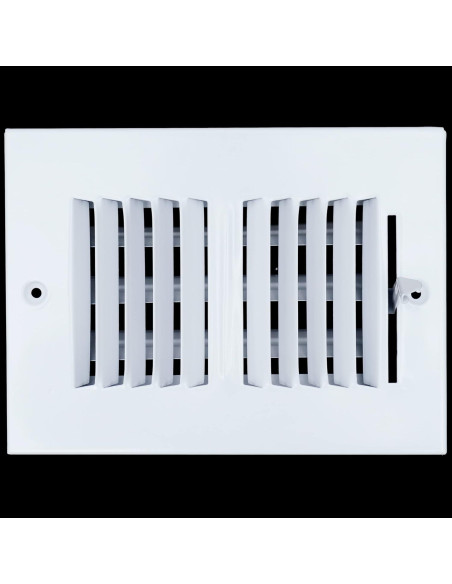 Difusor de Aire de Acero 2 Vías Handua 6x4 para Techo y Pared