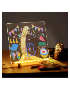 Tablero de Notas LED OSFRIAGE 20.1 cm Acrílico Multicolor