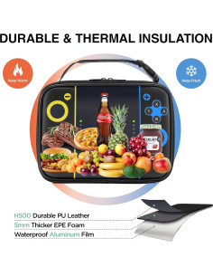 Caja de Almuerzo Gamer Hairao 25.9x10.2x22.1cm Aislada 2