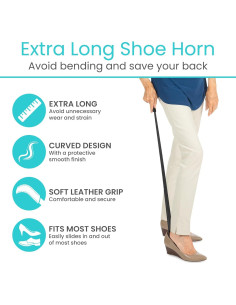 Cuchara para Zapatos Vive de Mango Largo 80 cm - Acero Inoxidable 2