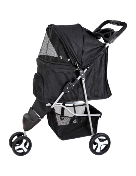 Carrito para Mascotas Epetlover 3 Ruedas Negro 15 kg