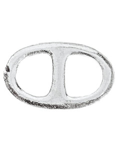 Anillo de Bufanda de Estaño Hecho a Mano - Ovalado Pequeño