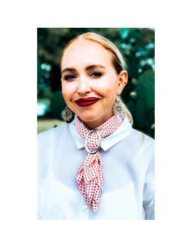 Anillo de Bufanda de Estaño Hecho a Mano - Ovalado Pequeño