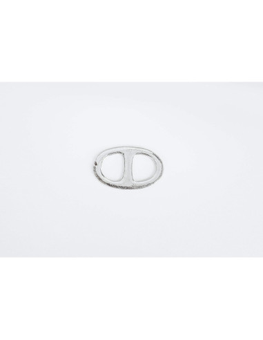 Anillo de Bufanda de Estaño Hecho a Mano - Ovalado Pequeño