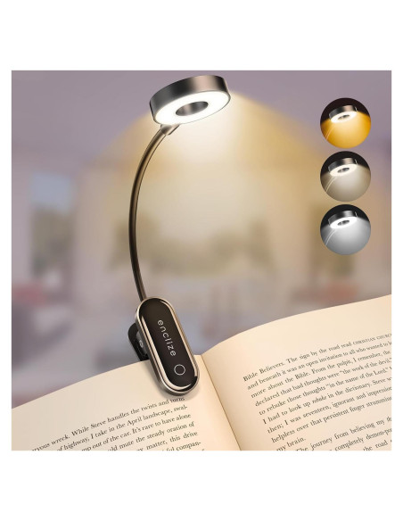 Luz de Libro LED Recargable Enclize con 3 Temperaturas de Color