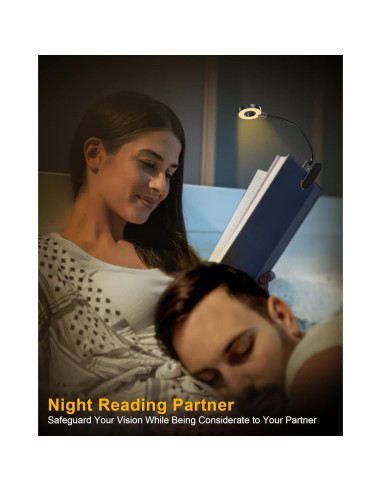 Luz de Libro LED Recargable Enclize con 3 Temperaturas de Color