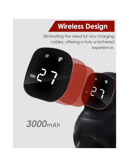 Rodillera Masajeadora BINODIC con Luz Roja 660nm y 850nm