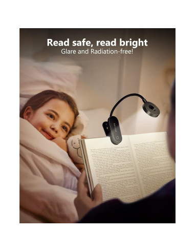 Luz de Libro LED Recargable Enclize con 3 Temperaturas de Color