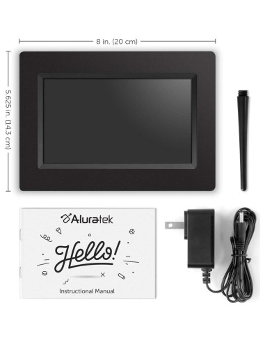 Marco de Fotos Digital Aluratek 7" LCD 1024x600 USB SD