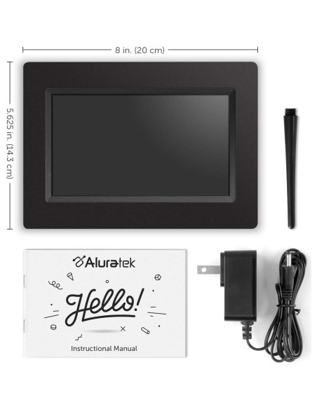 Marco de Fotos Digital Aluratek 7" LCD 1024x600 USB SD