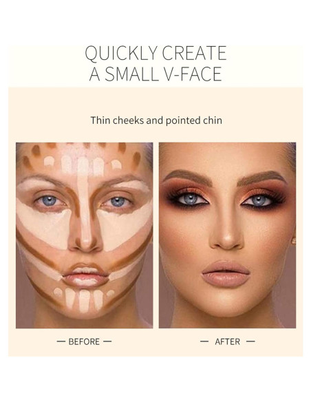 Paleta de Contorno y Iluminador Doble ONLYOILY 1.13g