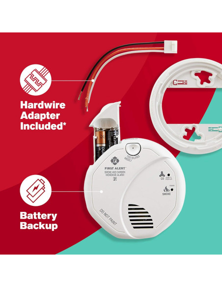 Detector de Humo y Monóxido de Carbono Primer Aviso SC7010B-3, Paquete de 3