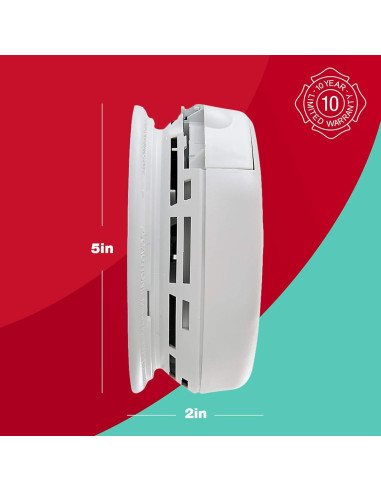 Detector de Humo y Monóxido de Carbono Primer Aviso SC7010B-3, Paquete de 3