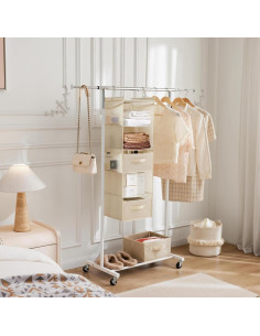 Organizador de Closet Colgante MAX Houser 5 Niveles Beige 2