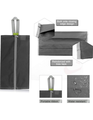 Conjunto de Organizadores de Zapatos BeeGreen 6 Bolsas Negro