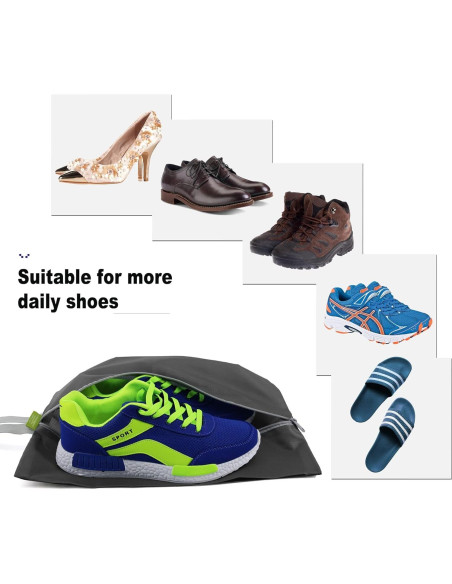 Conjunto de Organizadores de Zapatos BeeGreen 6 Bolsas Negro