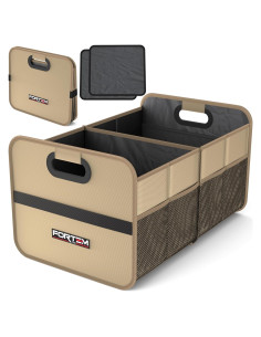 Organizador de Maletero FORTEM 50L Plegable Beige para SUV