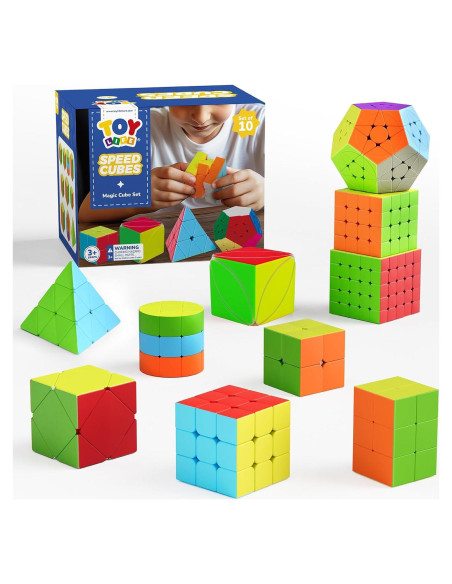 Conjunto de Cubos Mágicos STEAM Life 10 Piezas - Rompecabezas