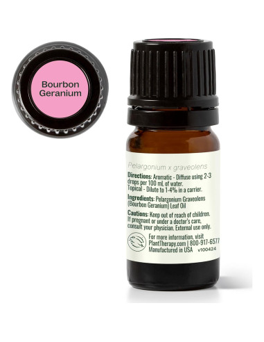 Aceite Esencial de Geranio Bourbon 100% Puro 5 mL Plant Therapy