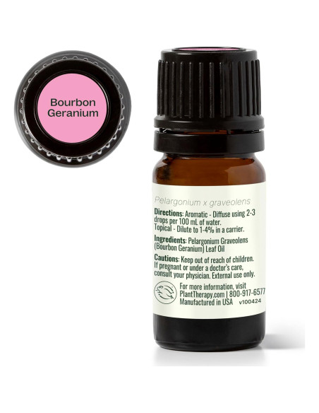 Aceite Esencial de Geranio Bourbon 100% Puro 5 mL Plant Therapy